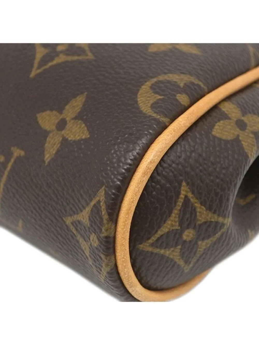 Louis Vuitton 2-Way Bag Monogram Canvas Gold Brown Chain